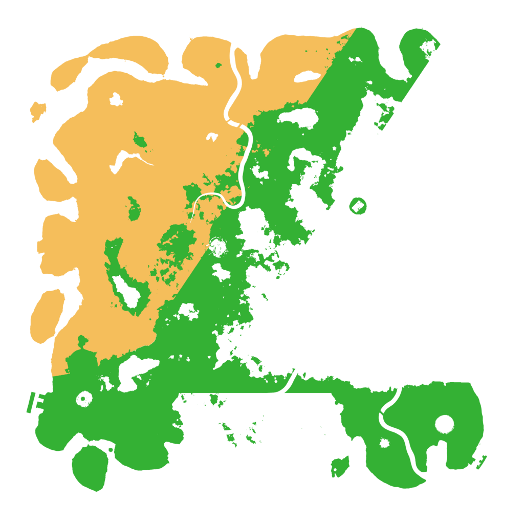 Biome Rust Map: Procedural Map, Size: 5000, Seed: 631996621