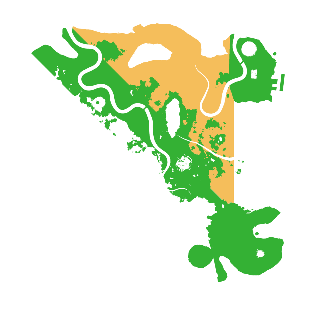Biome Rust Map: Procedural Map, Size: 3700, Seed: 1044701419