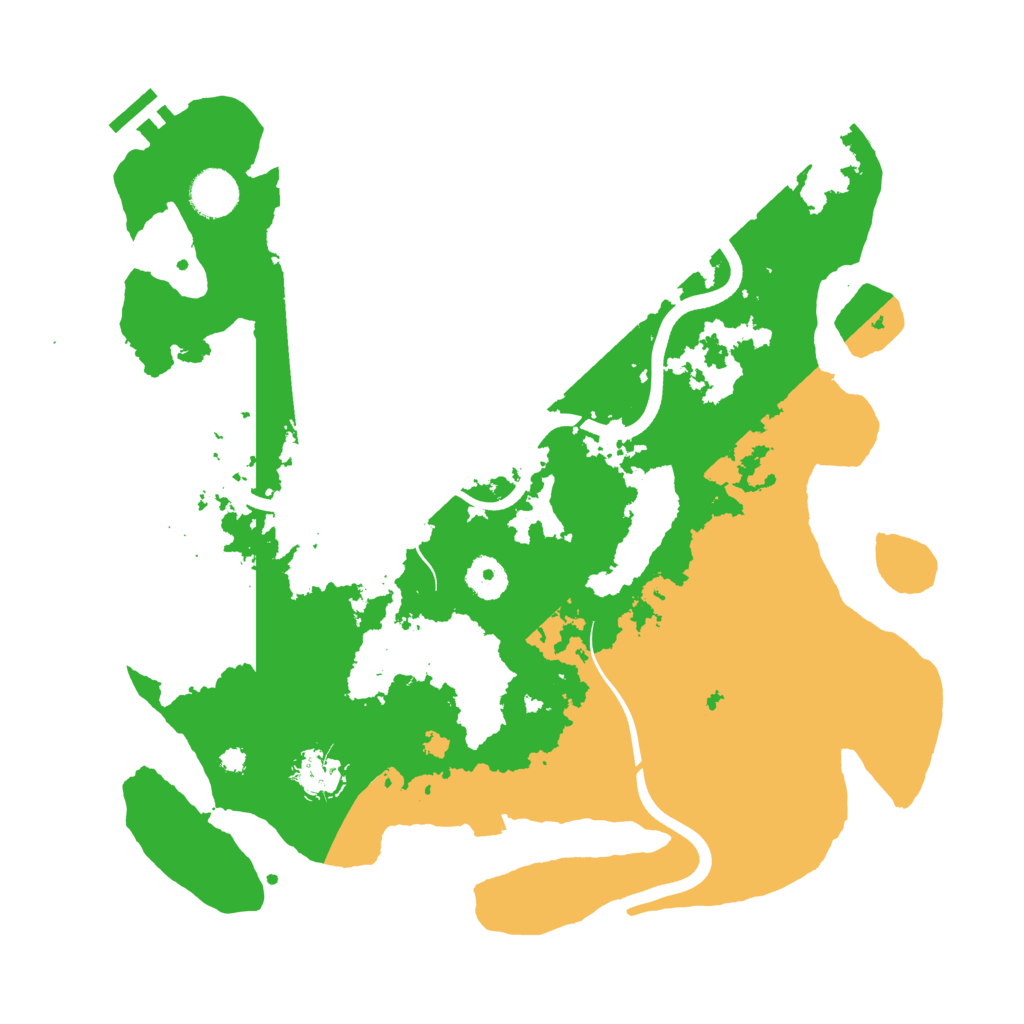 Biome Rust Map: Procedural Map, Size: 3700, Seed: 60003