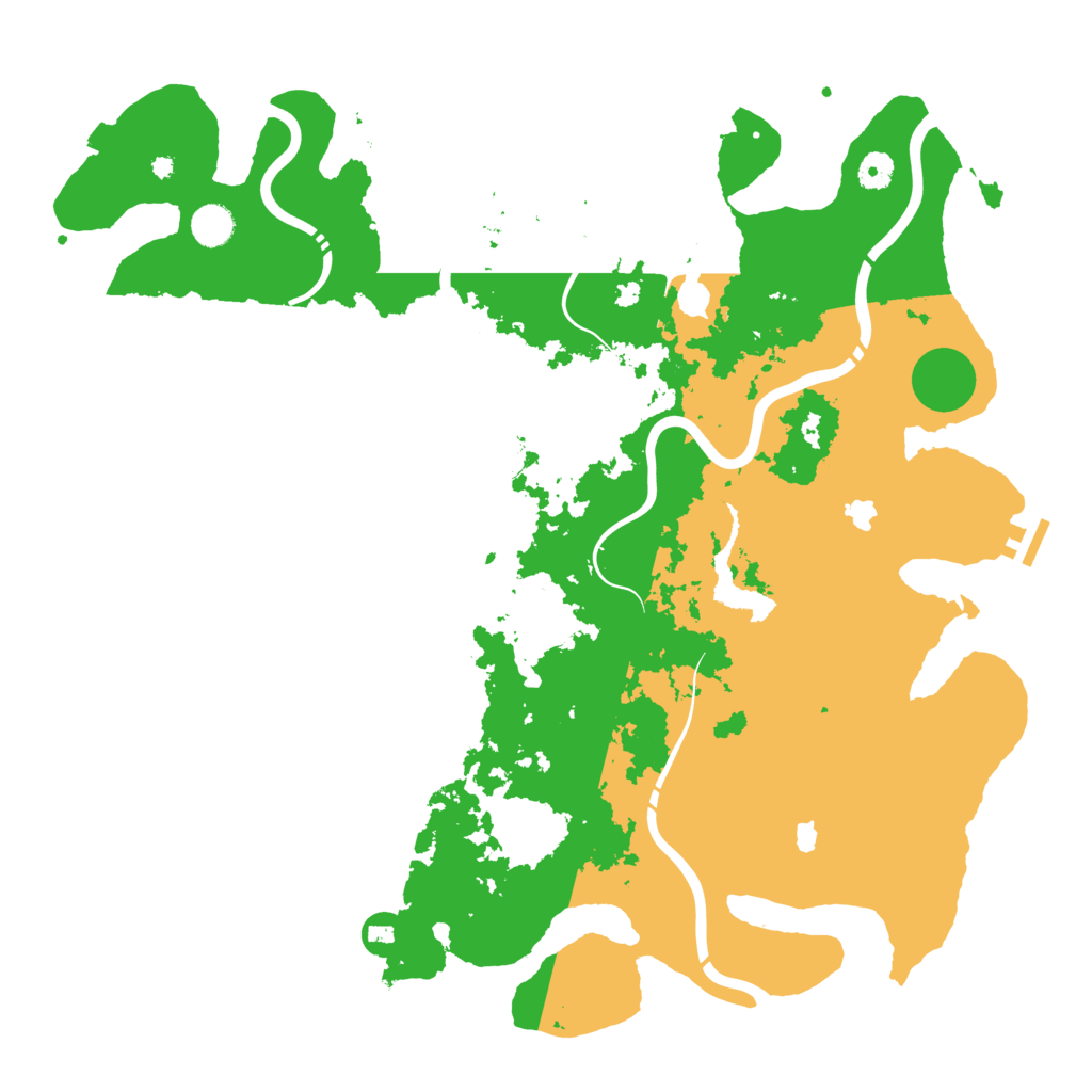 Biome Rust Map: Procedural Map, Size: 4500, Seed: 1243137312