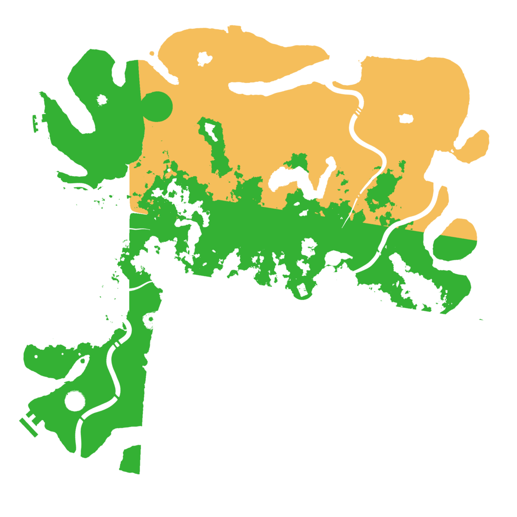 Biome Rust Map: Procedural Map, Size: 4500, Seed: 85481549