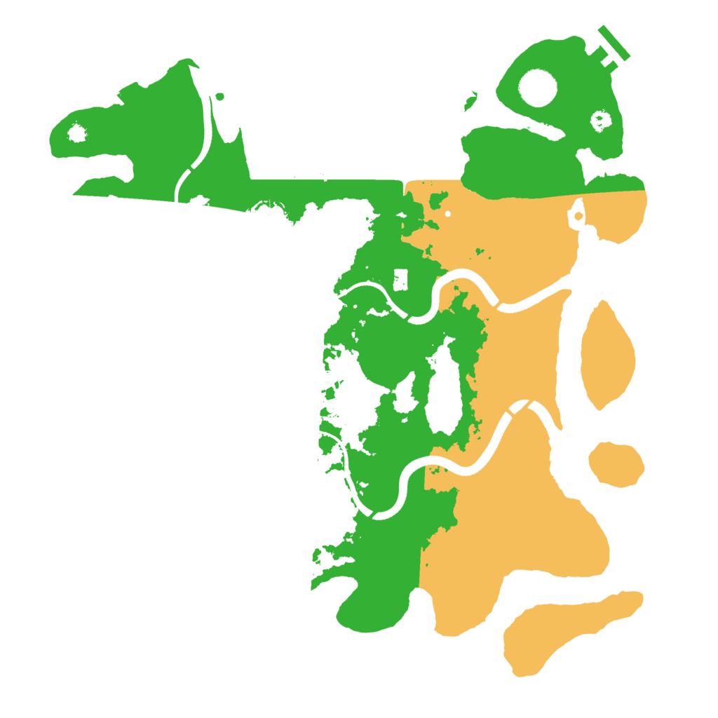 Biome Rust Map: Procedural Map, Size: 3500, Seed: 73625103