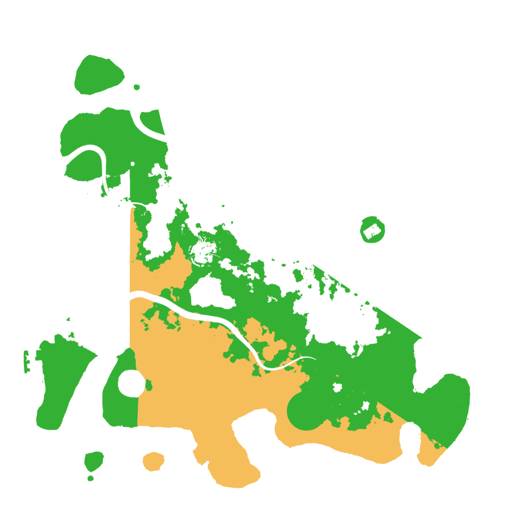 Biome Rust Map: Procedural Map, Size: 3500, Seed: 490966058