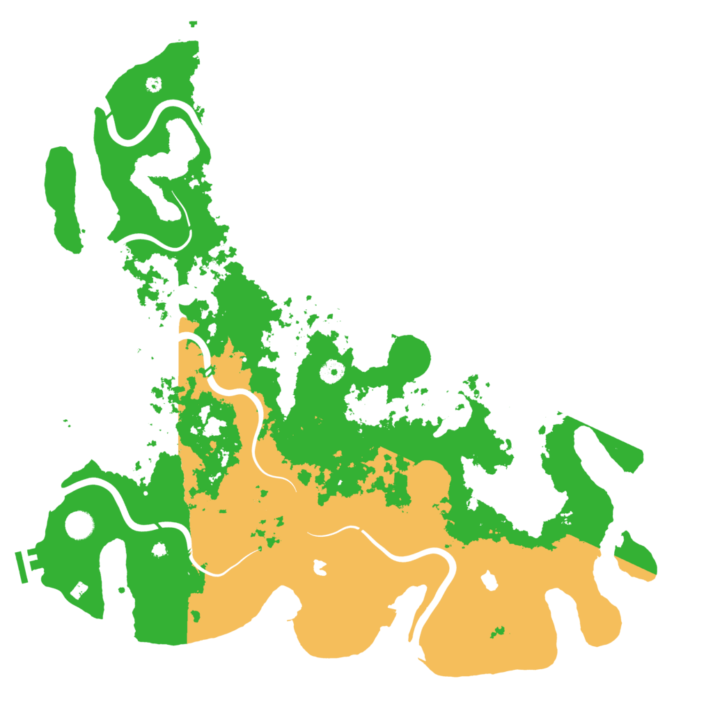 Biome Rust Map: Procedural Map, Size: 4500, Seed: 854125