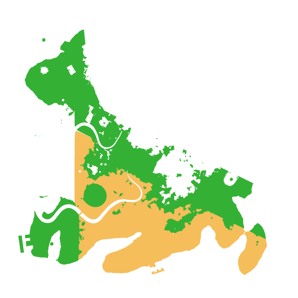 Biome Rust Map: Procedural Map, Size: 3500, Seed: 470030