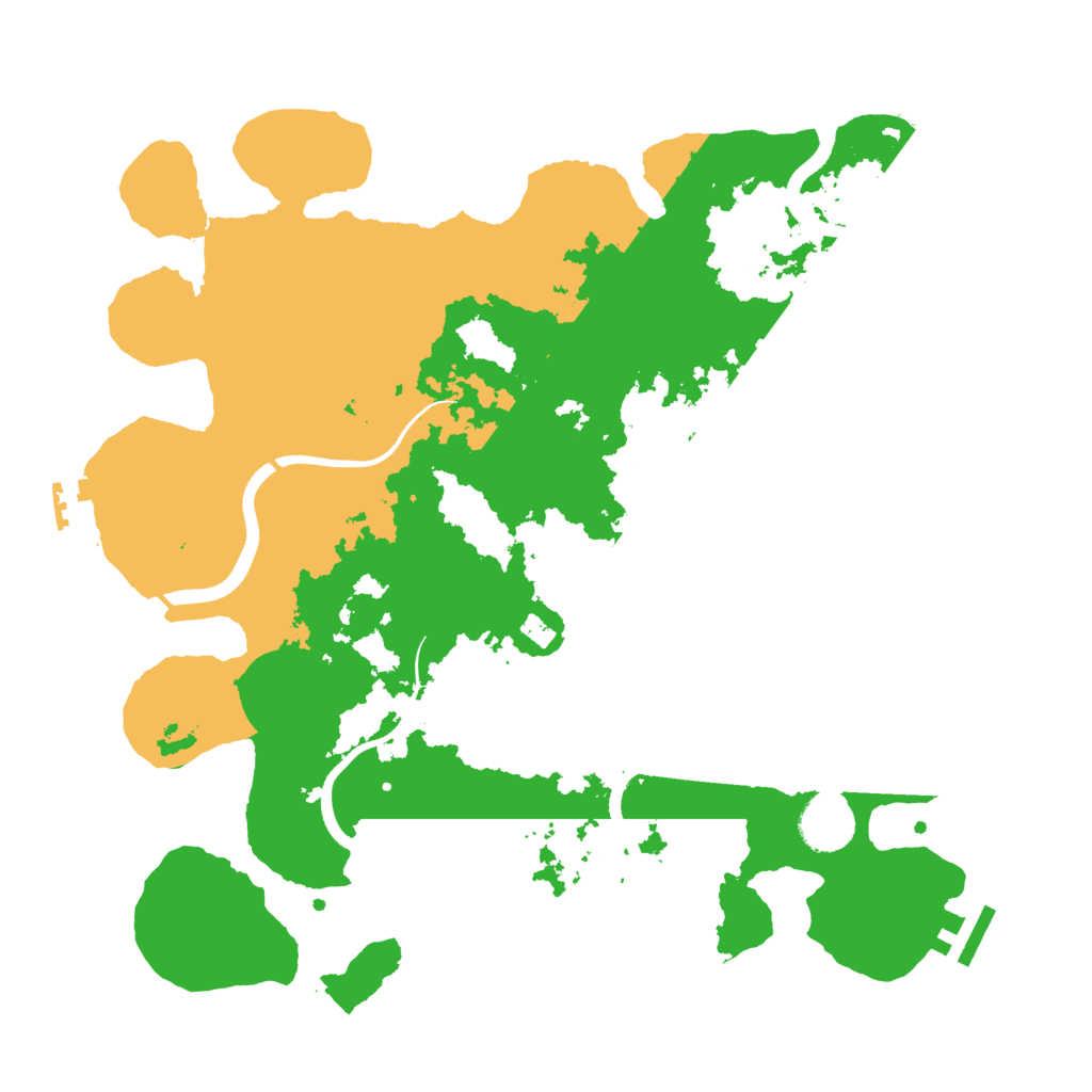 Biome Rust Map: Procedural Map, Size: 3500, Seed: 659678455