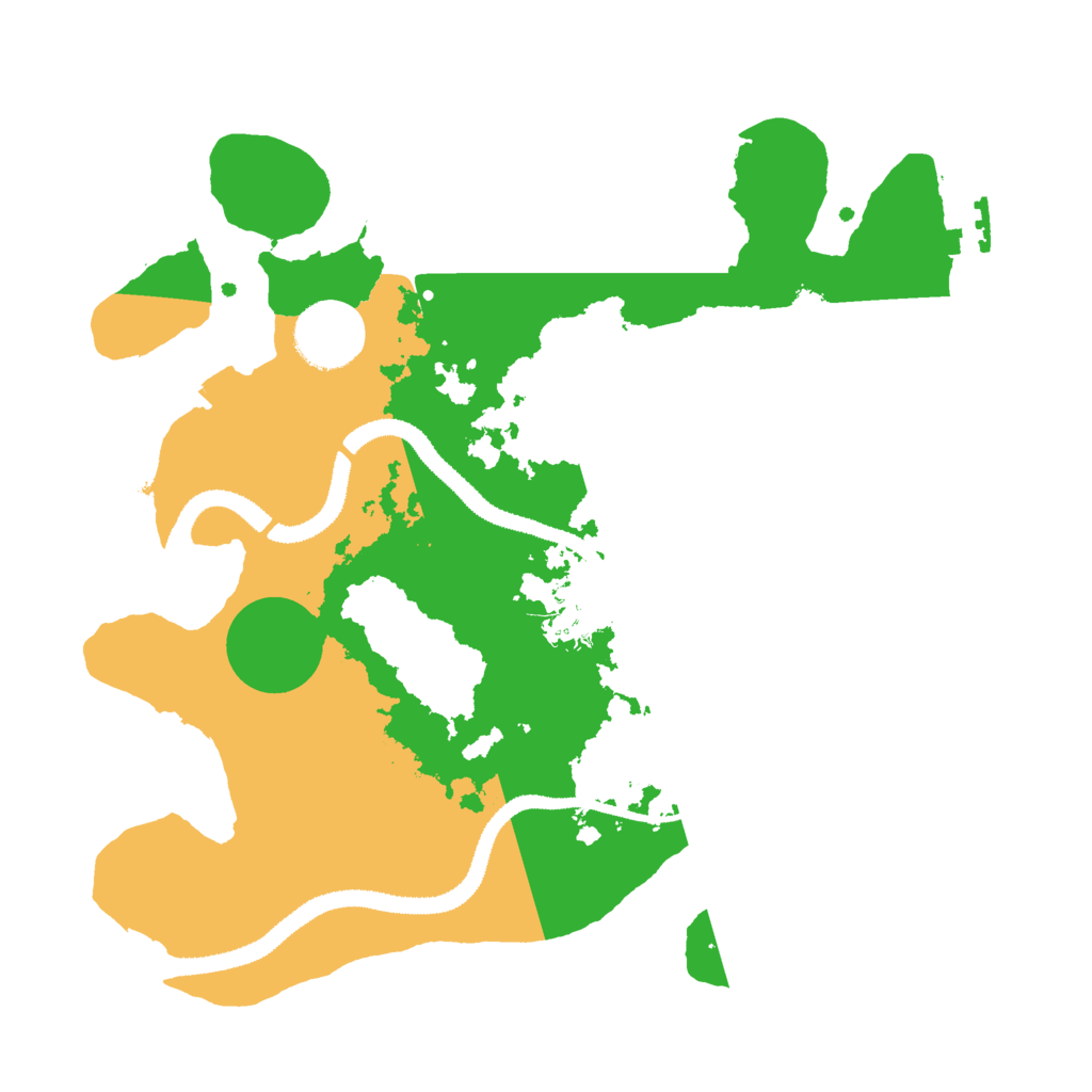 Biome Rust Map: Procedural Map, Size: 3000, Seed: 1253657115