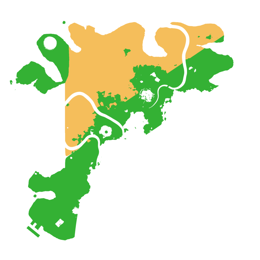 Biome Rust Map: Procedural Map, Size: 3500, Seed: 983716467