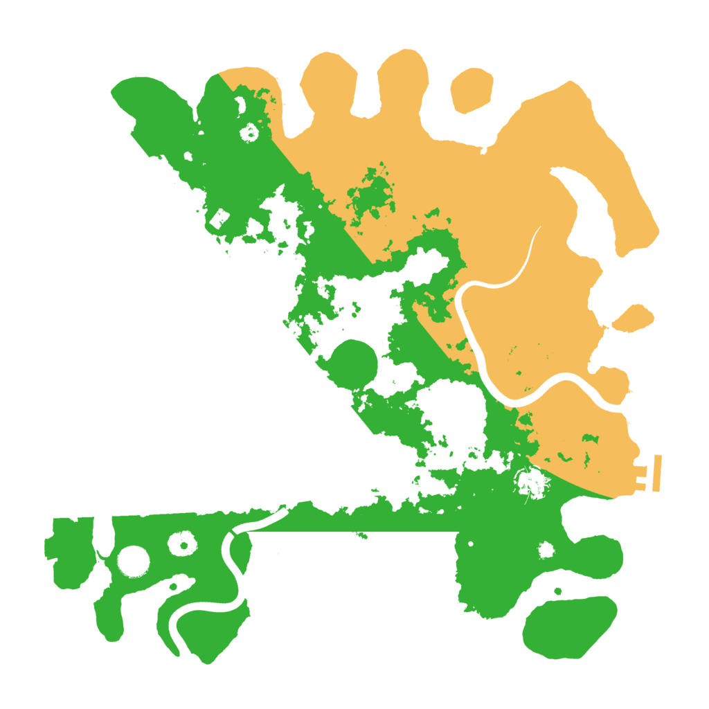 Biome Rust Map: Procedural Map, Size: 3900, Seed: 18555