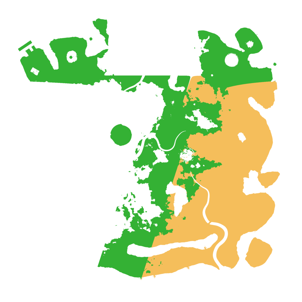 Biome Rust Map: Procedural Map, Size: 4000, Seed: 9981