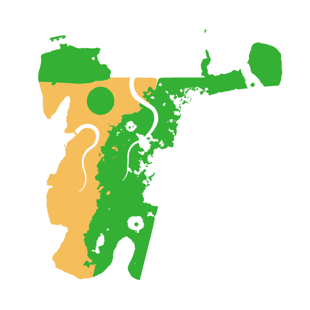 Biome Rust Map: Procedural Map, Size: 3000, Seed: 1667854