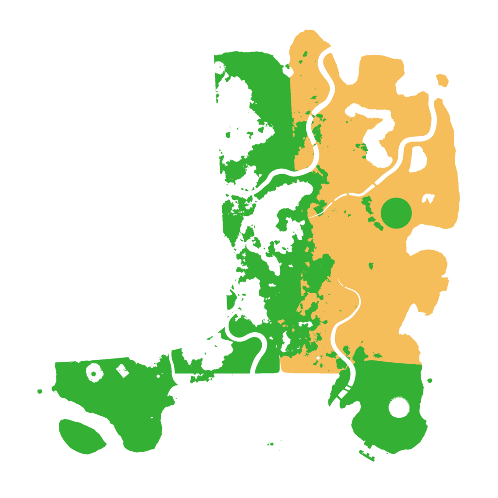 Biome Rust Map: Procedural Map, Size: 4250, Seed: 142335587