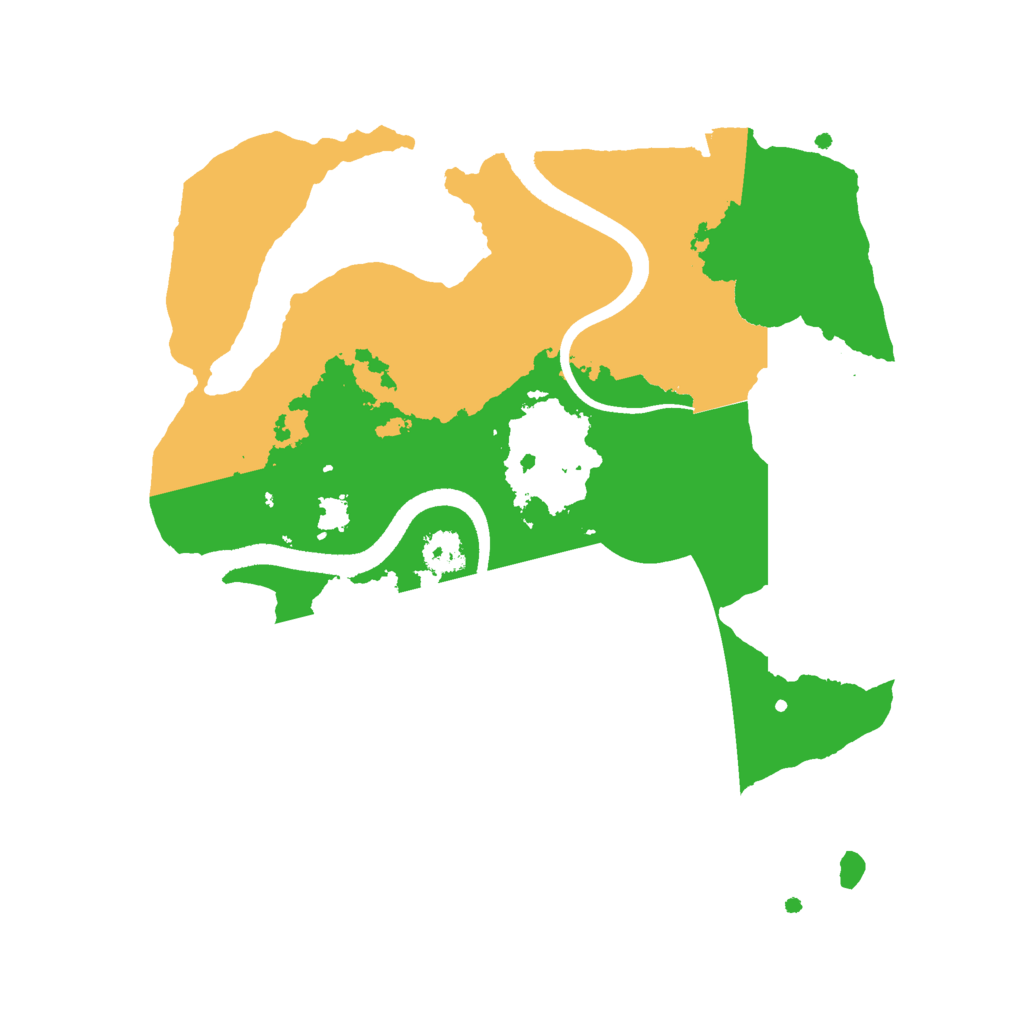 Biome Rust Map: Procedural Map, Size: 2500, Seed: 34657