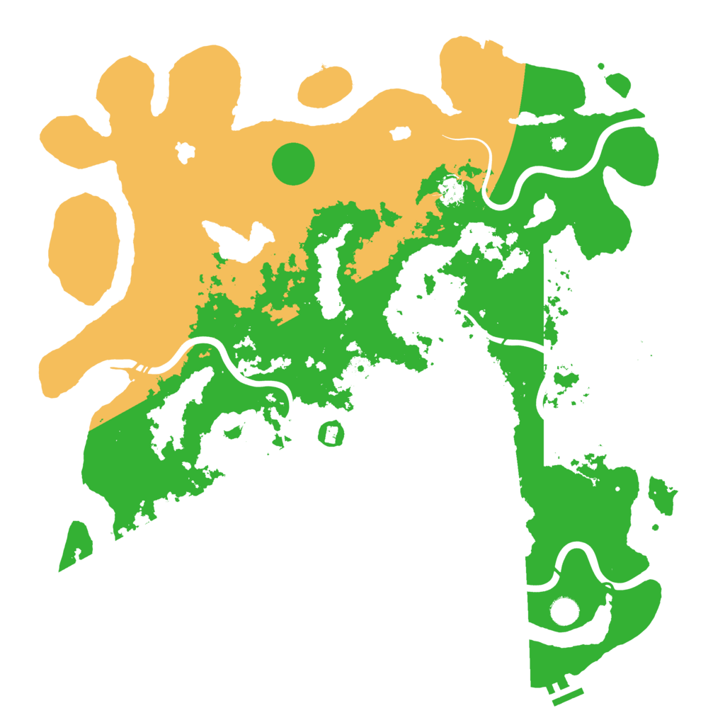 Biome Rust Map: Procedural Map, Size: 4500, Seed: 1319589525