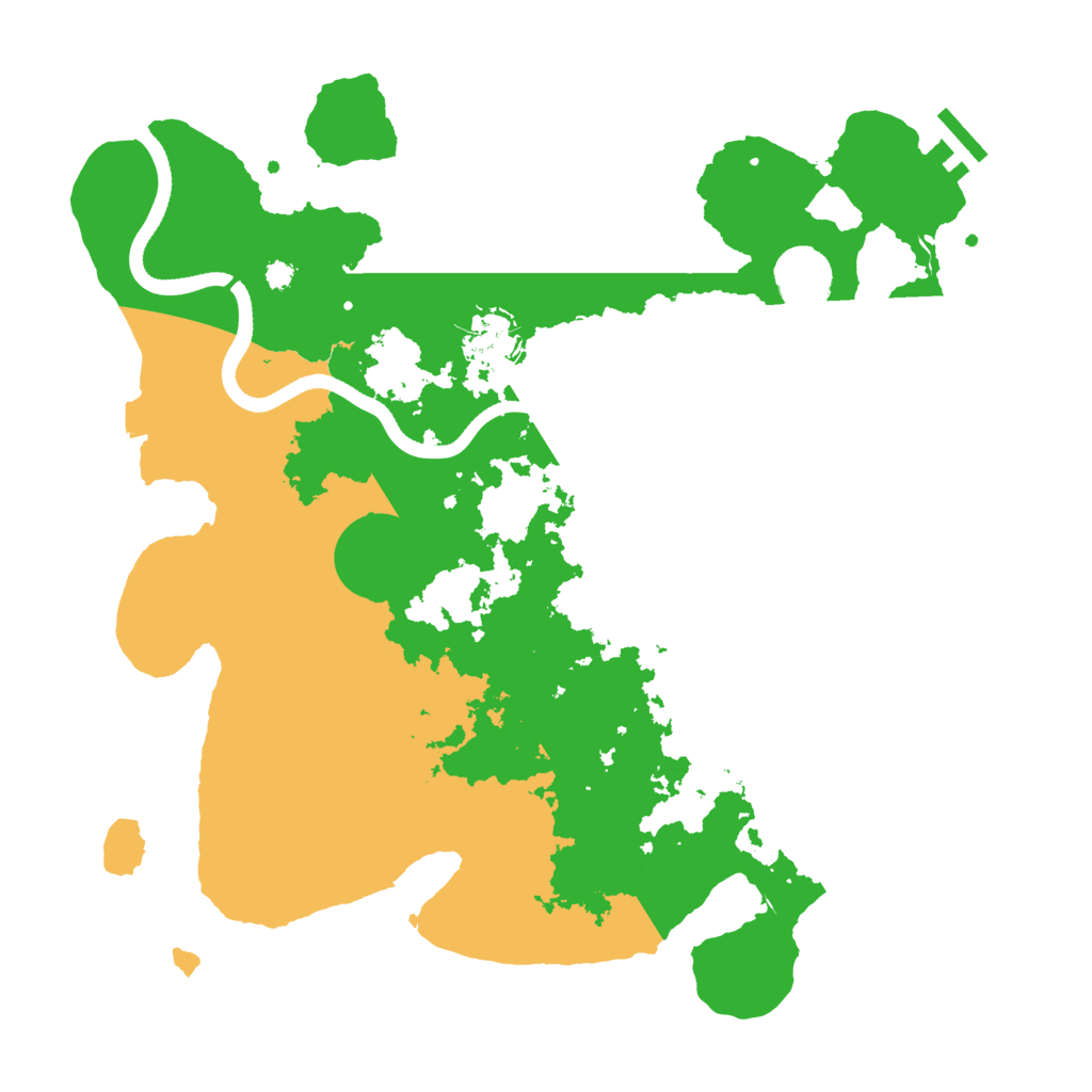 Biome Rust Map: Procedural Map, Size: 3500, Seed: 888059529