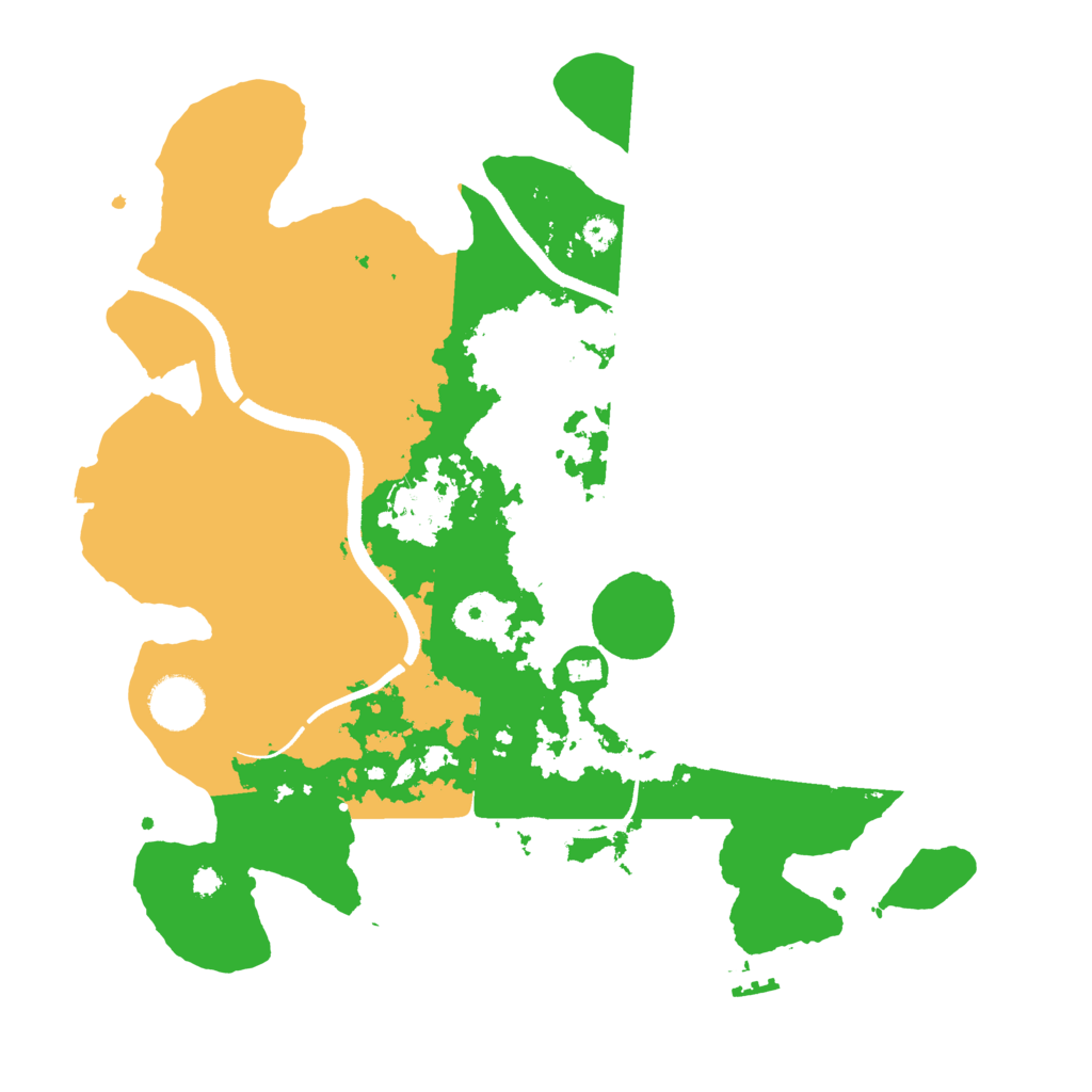 Biome Rust Map: Procedural Map, Size: 3500, Seed: 613060553
