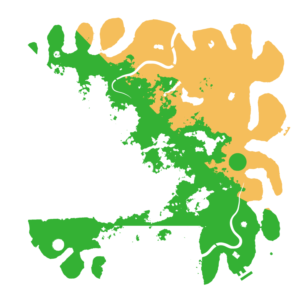 Biome Rust Map: Procedural Map, Size: 4500, Seed: 1688910684