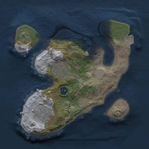 Thumbnail Rust Map: Procedural Map, Size: 1900, Seed: 371463897, 3 Monuments