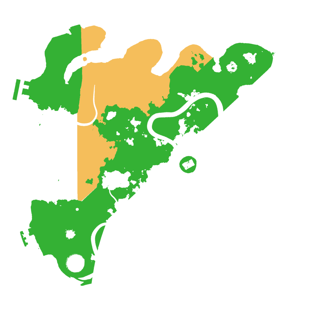 Biome Rust Map: Procedural Map, Size: 3000, Seed: 410210683