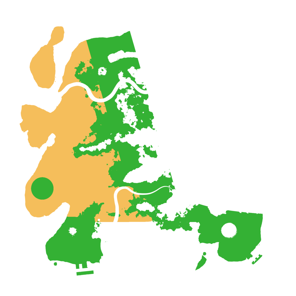 Biome Rust Map: Procedural Map, Size: 3500, Seed: 214518