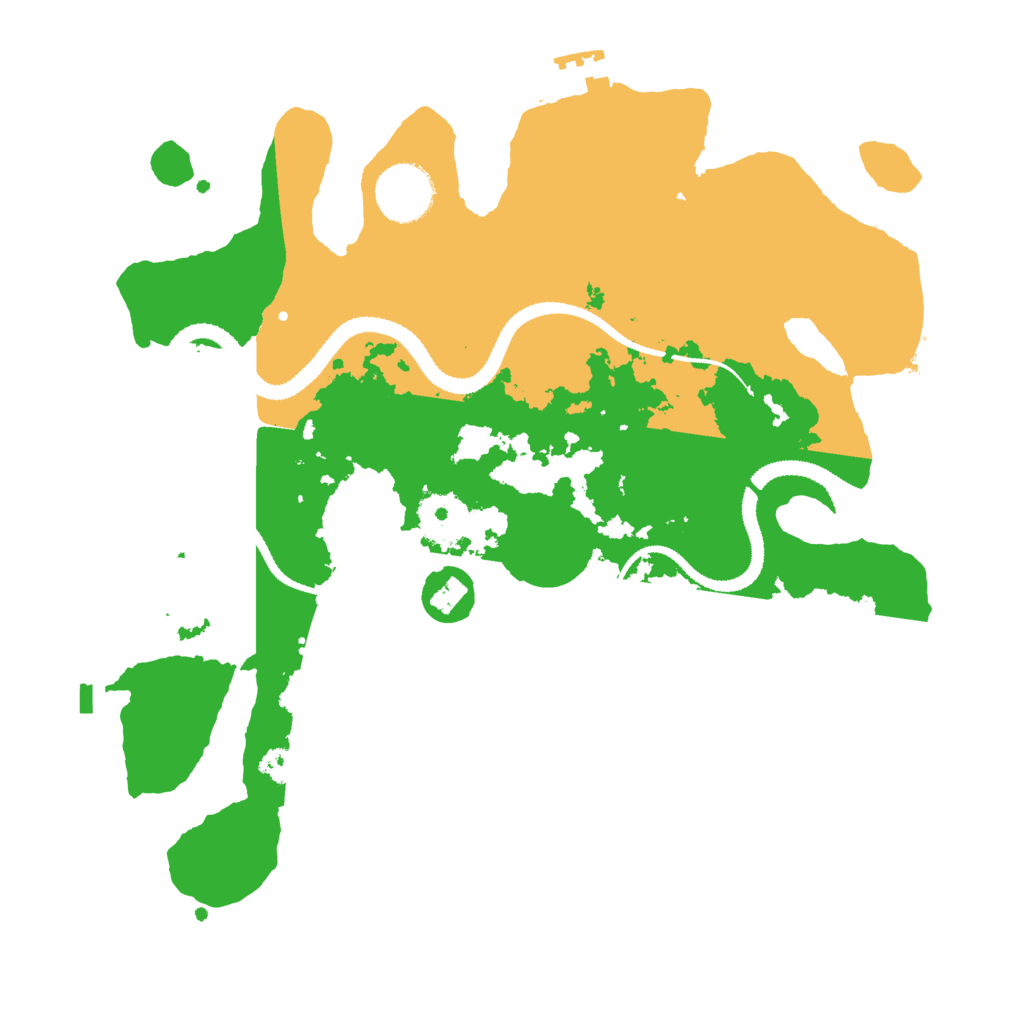 Biome Rust Map: Procedural Map, Size: 3100, Seed: 71900410