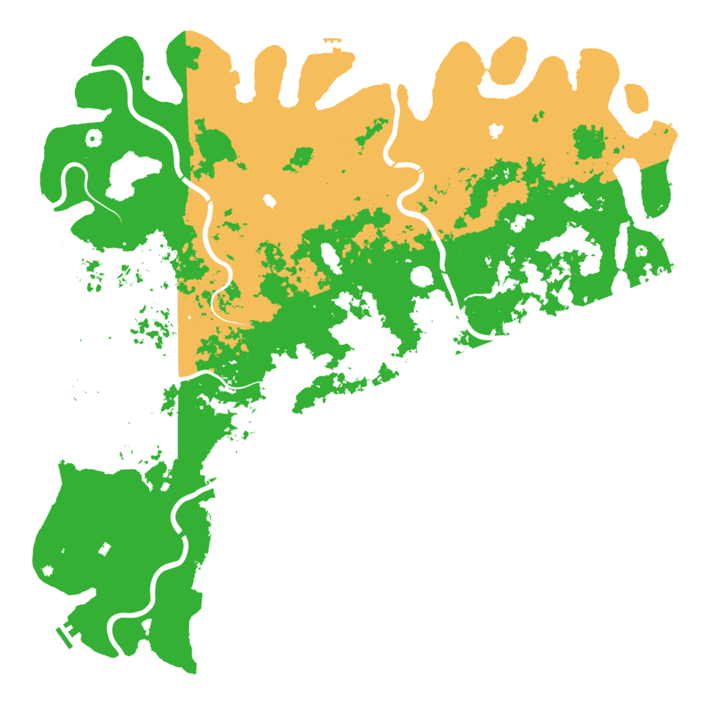 Biome Rust Map: Procedural Map, Size: 6000, Seed: 428963375