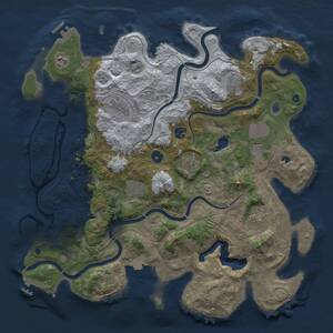 Thumbnail Rust Map: Procedural Map, Size: 4250, Seed: 96074584, 17 Monuments