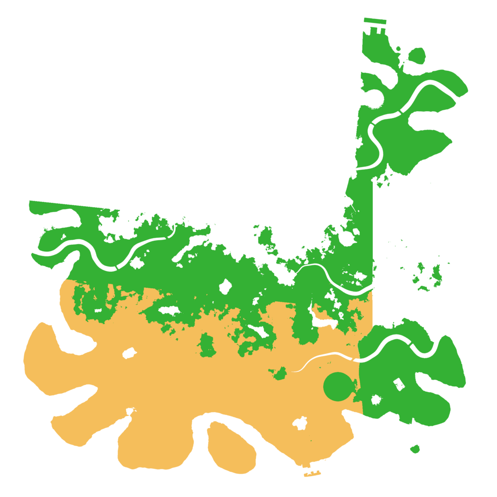 Biome Rust Map: Procedural Map, Size: 4500, Seed: 194805