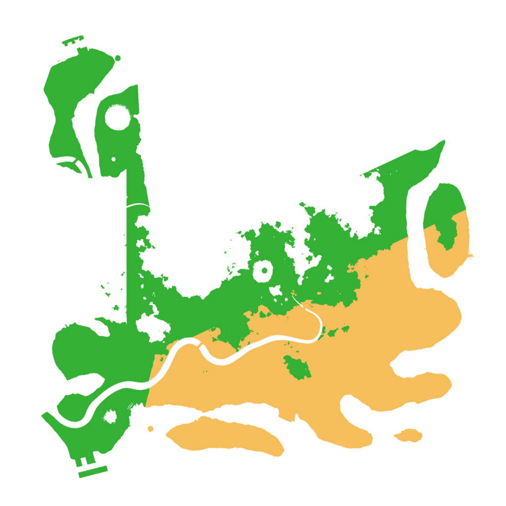 Biome Rust Map: Procedural Map, Size: 3500, Seed: 1115400255