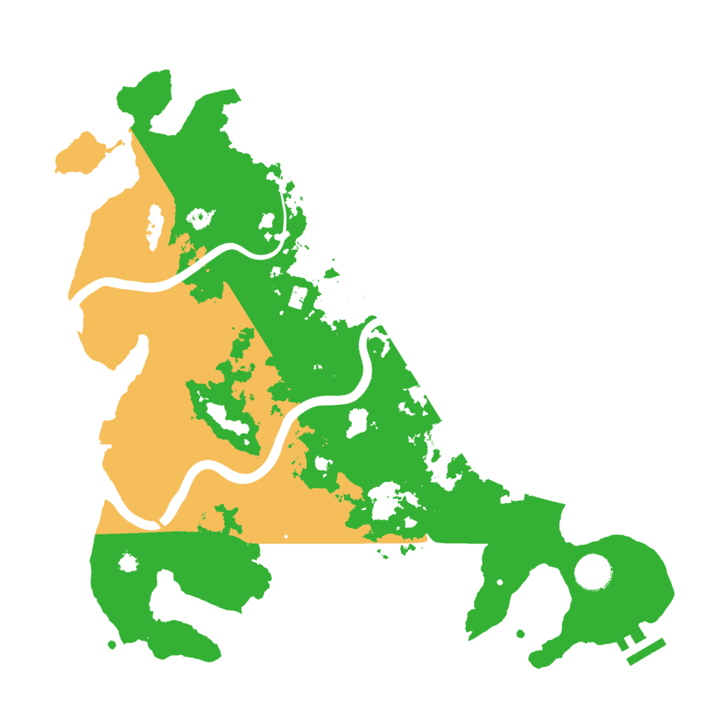 Biome Rust Map: Procedural Map, Size: 3500, Seed: 679395