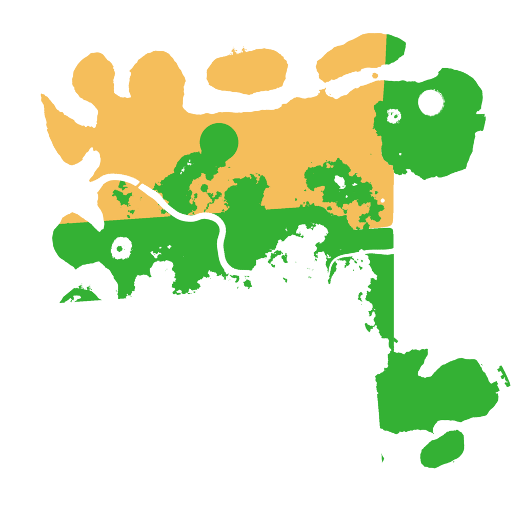 Biome Rust Map: Procedural Map, Size: 3600, Seed: 30568838