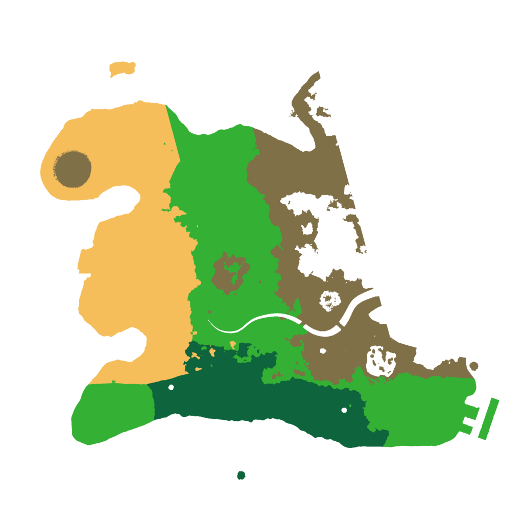 Biome Rust Map: Procedural Map, Size: 2500, Seed: 604910