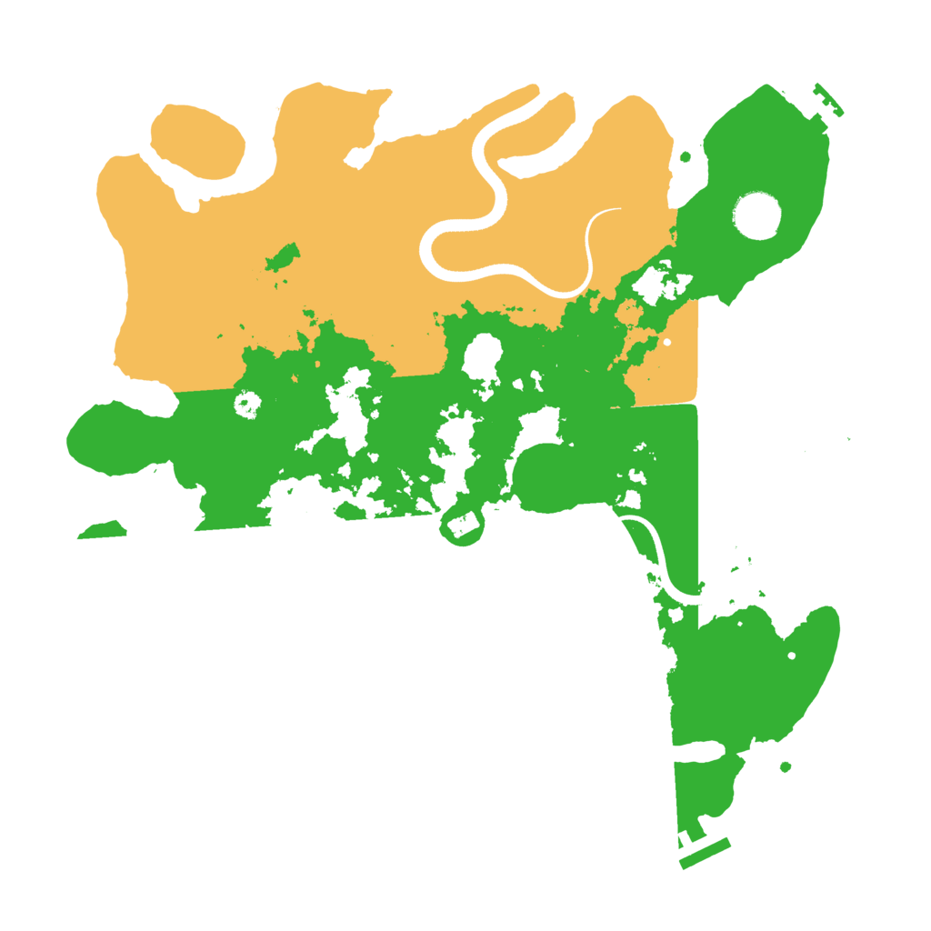Biome Rust Map: Procedural Map, Size: 3500, Seed: 25253
