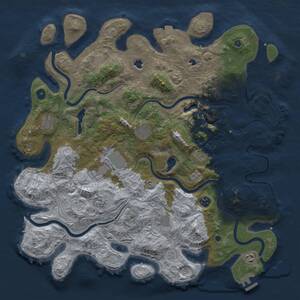 Thumbnail Rust Map: Procedural Map, Size: 4500, Seed: 293178, 15 Monuments