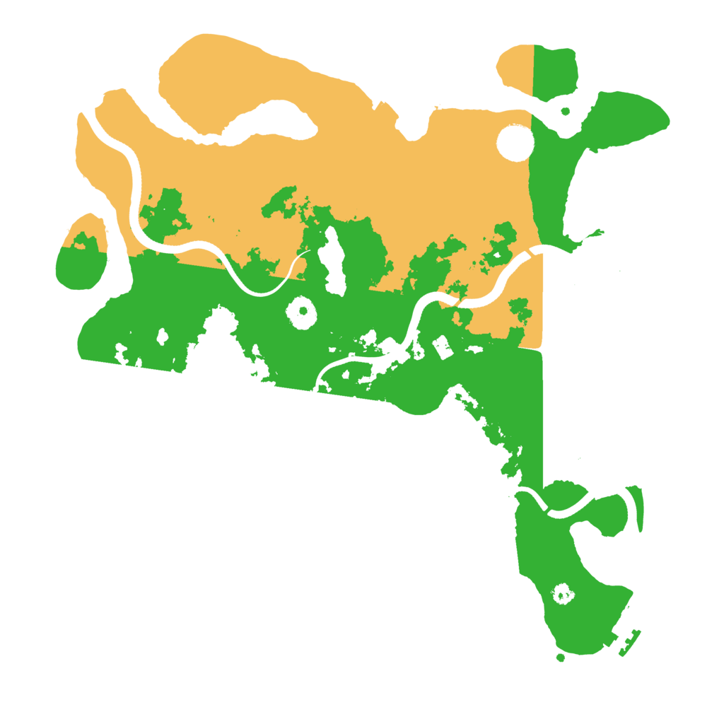 Biome Rust Map: Procedural Map, Size: 3500, Seed: 3675798