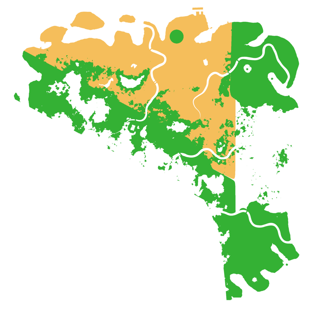 Biome Rust Map: Procedural Map, Size: 6000, Seed: 423440713