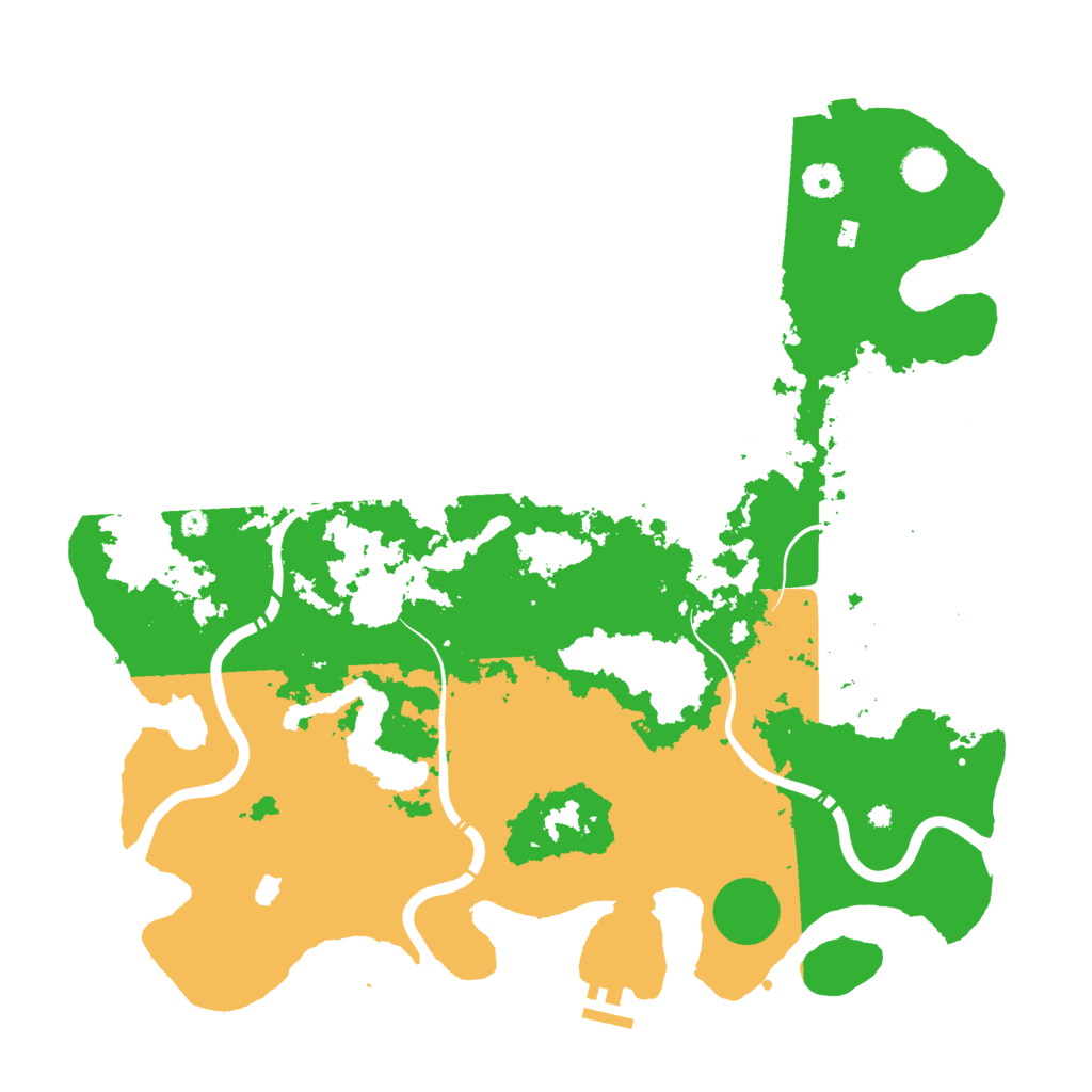 Biome Rust Map: Procedural Map, Size: 4300, Seed: 1916