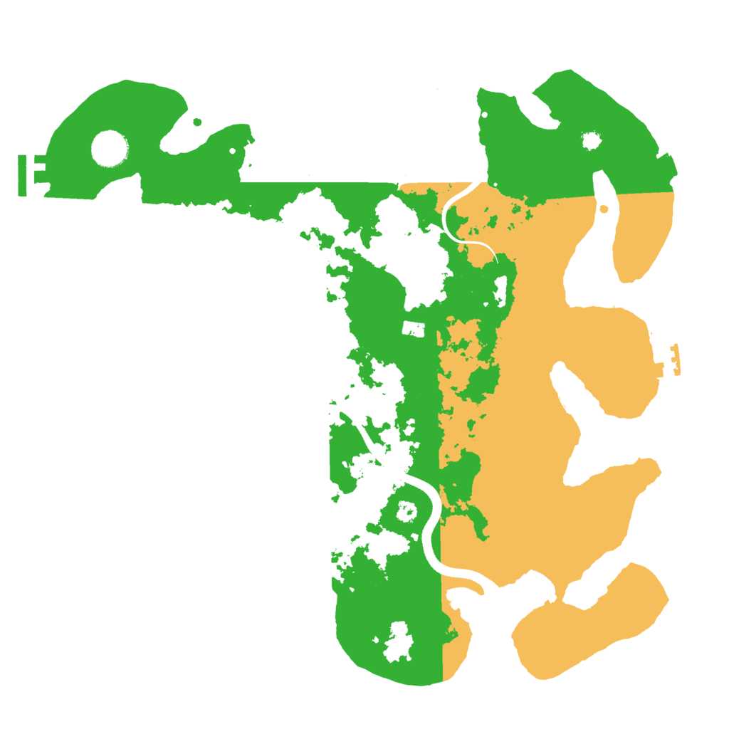 Biome Rust Map: Procedural Map, Size: 3500, Seed: 207299