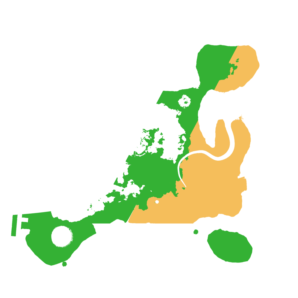 Biome Rust Map: Procedural Map, Size: 2500, Seed: 147728609