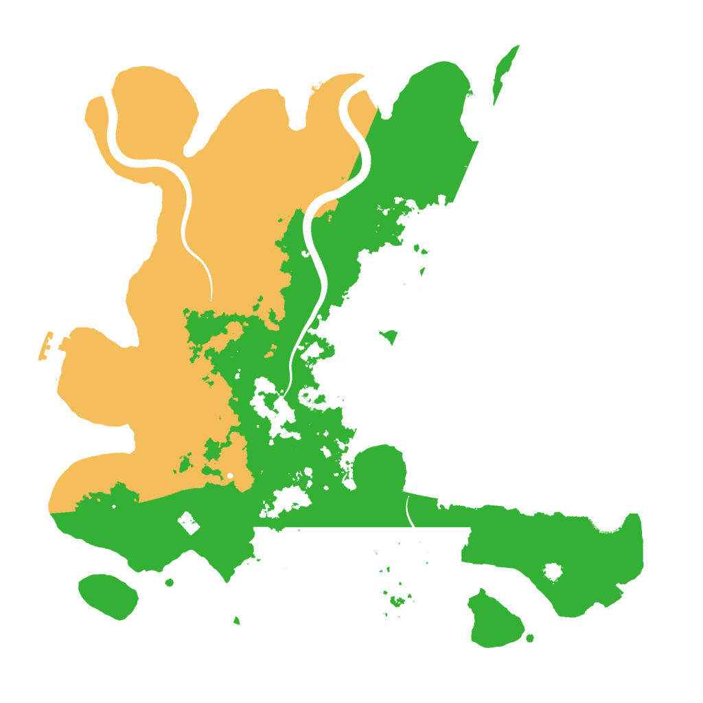 Biome Rust Map: Procedural Map, Size: 3500, Seed: 195649