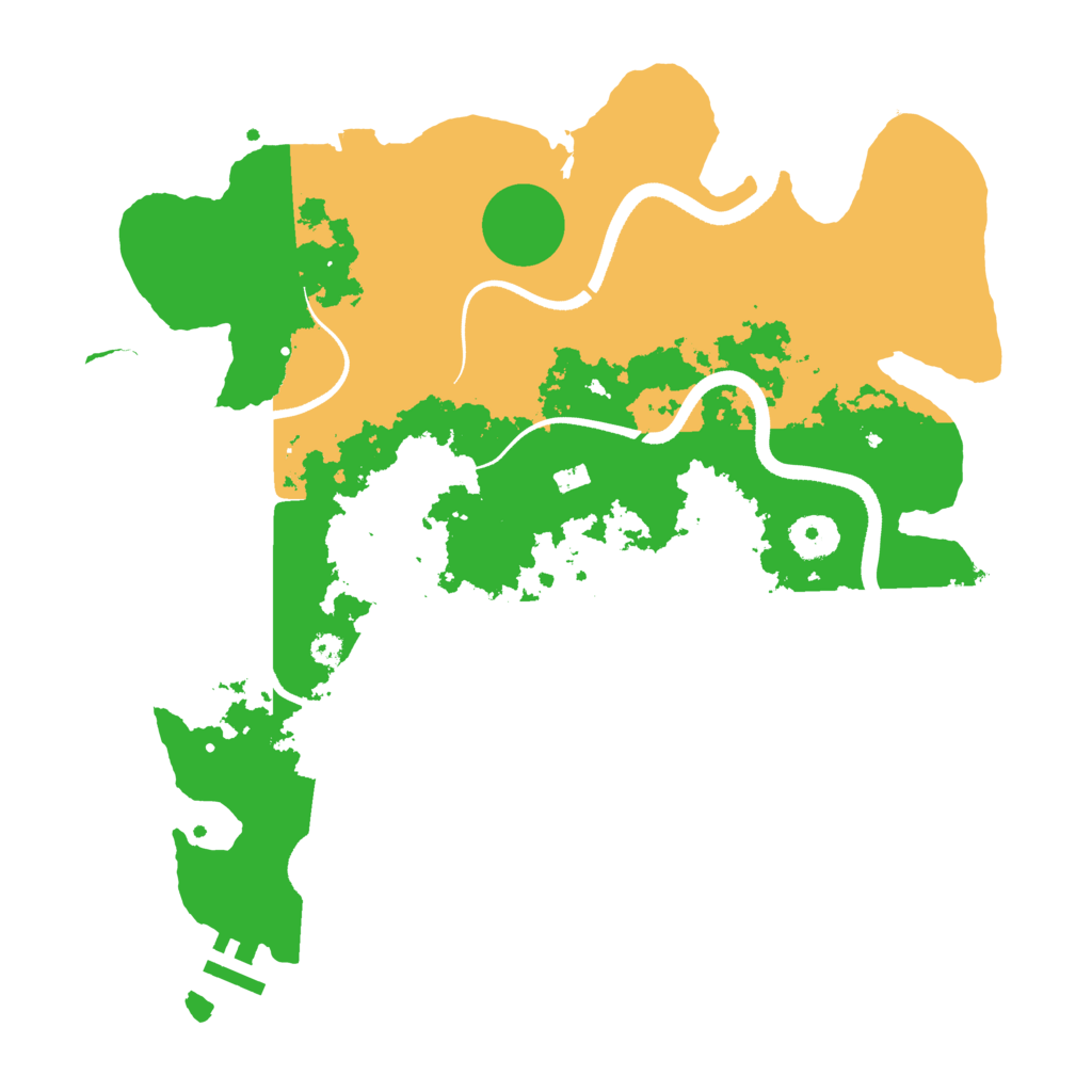 Biome Rust Map: Procedural Map, Size: 3500, Seed: 153143