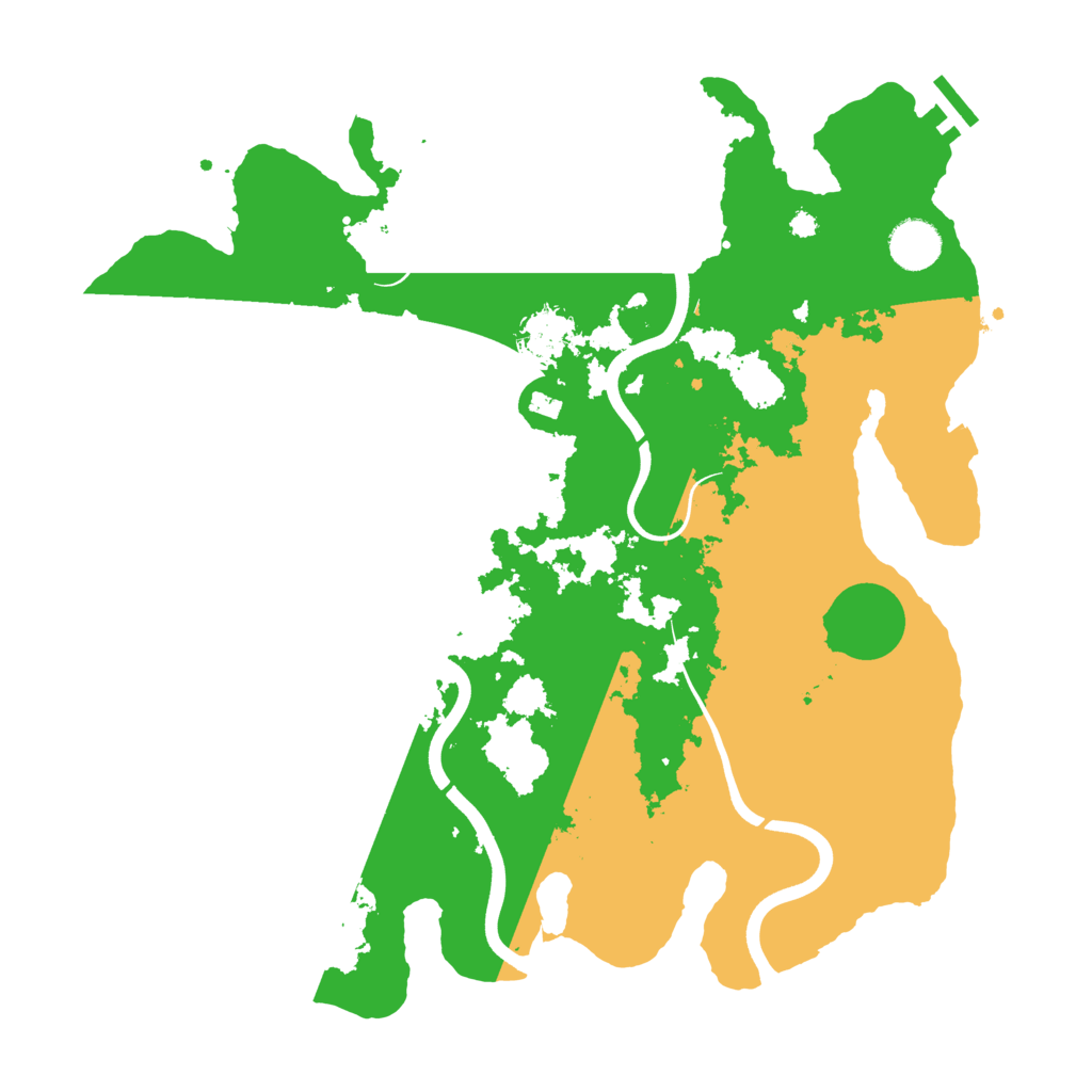 Biome Rust Map: Procedural Map, Size: 3750, Seed: 166652