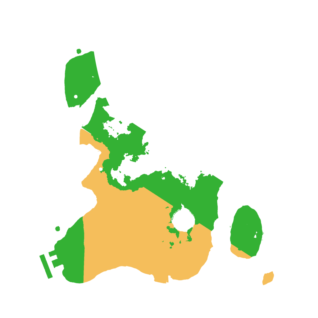 Biome Rust Map: Procedural Map, Size: 2600, Seed: 1828151502