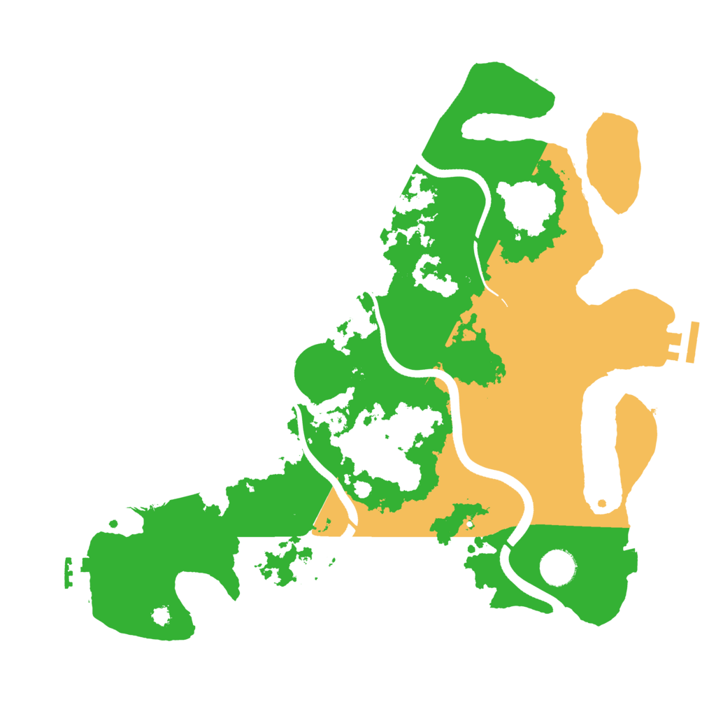Biome Rust Map: Procedural Map, Size: 3500, Seed: 195232954