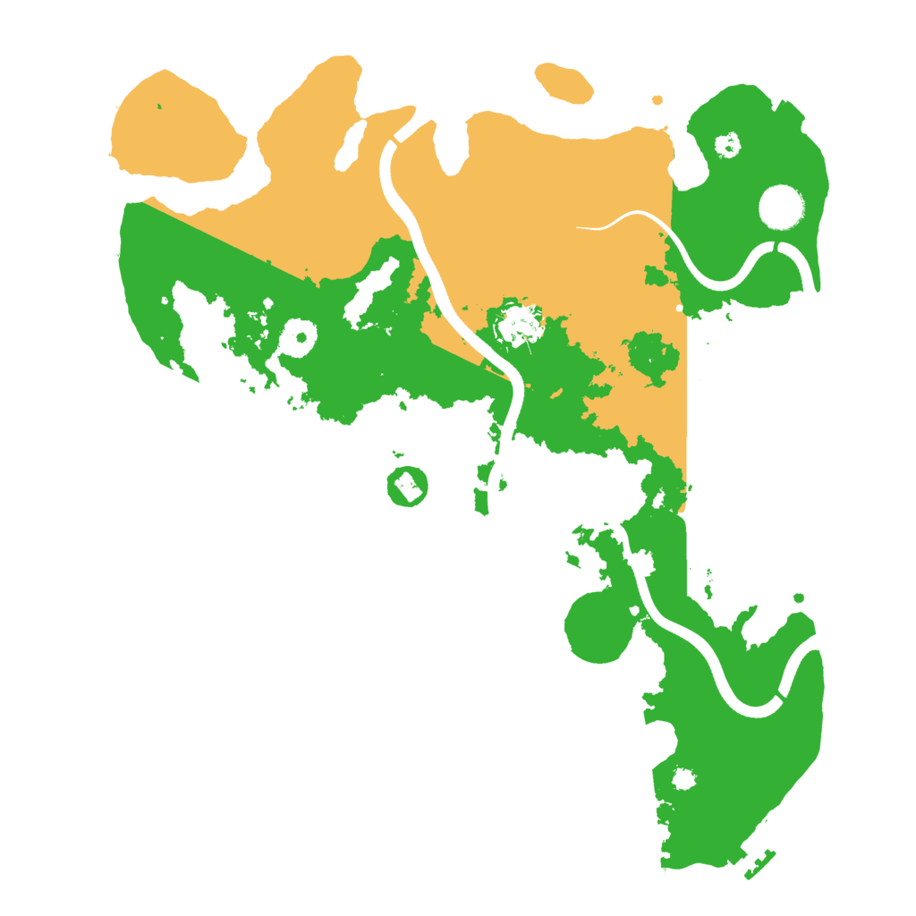 Biome Rust Map: Procedural Map, Size: 3600, Seed: 67679009