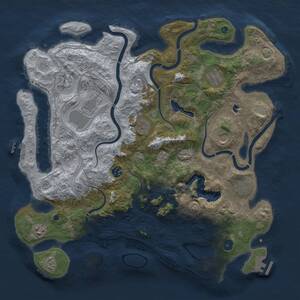Thumbnail Rust Map: Procedural Map, Size: 4250, Seed: 2010187946, 15 Monuments