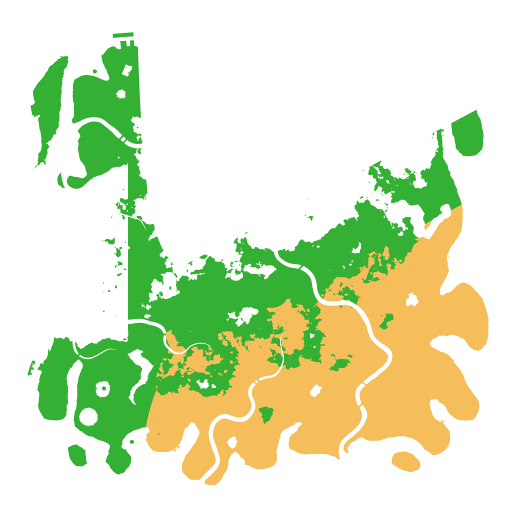 Biome Rust Map: Procedural Map, Size: 5000, Seed: 476558