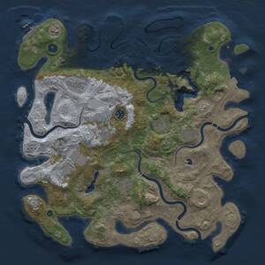 Thumbnail Rust Map: Procedural Map, Size: 4250, Seed: 1643169098, 16 Monuments