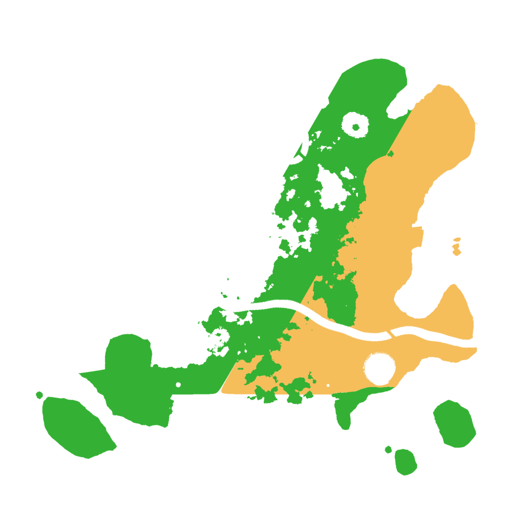 Biome Rust Map: Procedural Map, Size: 3000, Seed: 45539060