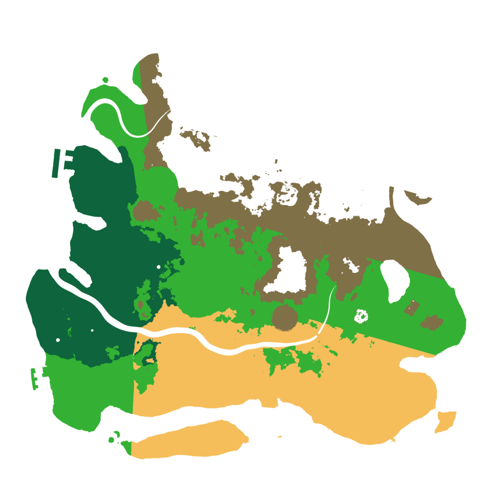 Biome Rust Map: Procedural Map, Size: 3500, Seed: 1797836037